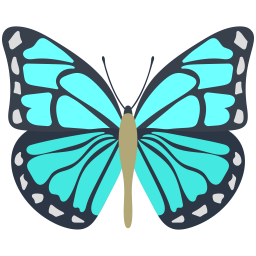 Blue Morpho Butterfly  Icon