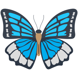 Blue Morpho Butterfly  Icon