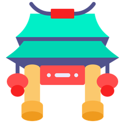 Chinese Gate  Icon