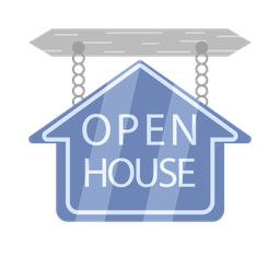 Open house sign  Icon