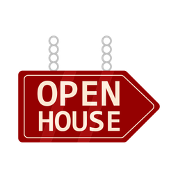 Open house sign  Icon