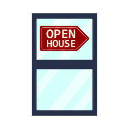 Open house sign  Icon