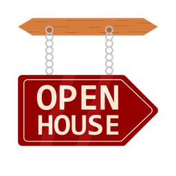 Open house sign  Icon