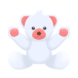 Cute white bear  Icon