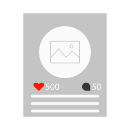 Postagem no instagram  Ícone