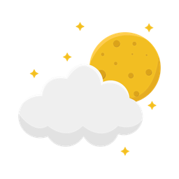 Cloud moon  Icon