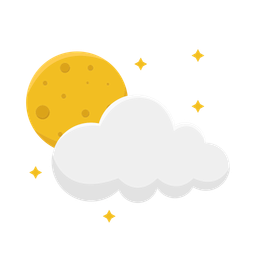 Cloud moon  Icon