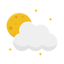 Cloud moon  Icon