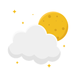 Cloud moon  Icon