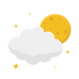 Cloud moon  Icon