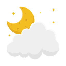 Cloud moon  Icon