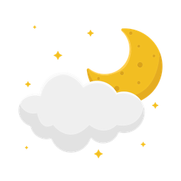 Cloud moon  Icon