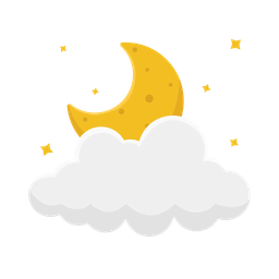 Cloud moon  Icon