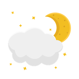 Cloud moon  Icon