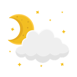 Cloud moon  Icon