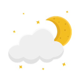 Cloud moon  Icon