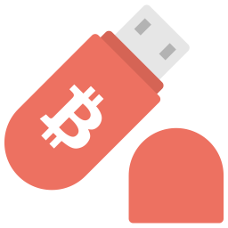 Bitcoin-Flash-Laufwerk  Symbol