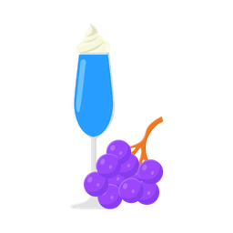 Blueberry milkshake  Icon