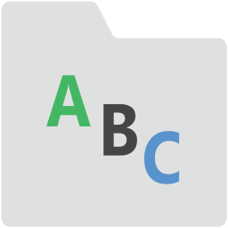 Alphabets Folder  Icon