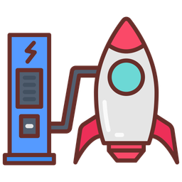 Fueling rocket  Icon