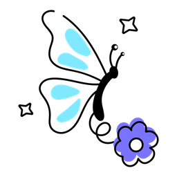 Flower Butterfly  Icon