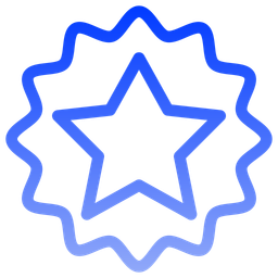 Badge Star  Icon