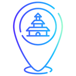 Buddhist temple location  Icon