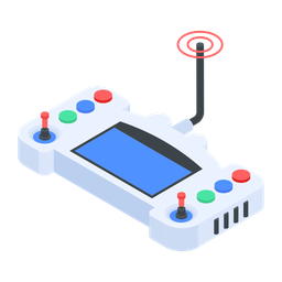 Check out handy isometric icon of a drone controller  Icon