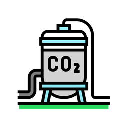 Almacenamiento de Co2  Icono