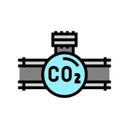 Transporte de CO 2  Icono