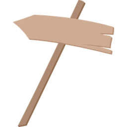 Crooked arrow wooden board  Icon