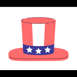 Sombrero Del 4 De Julio Dia De La Independencia De EE UU Patriotismo Icono