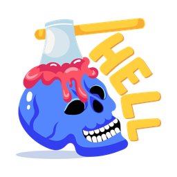 Axe Skull  Icon