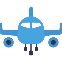 Airplane front view  Icon