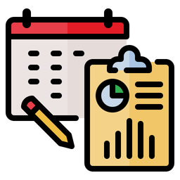 Monthly business report  Icon