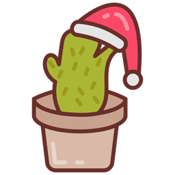 Cactus de navidad  Icono