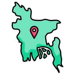 Bangladesh map  Icon