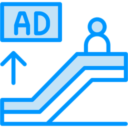 Escalator Ad  Icon