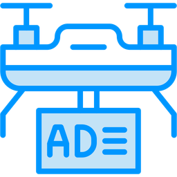 Drone Advertising  Icon