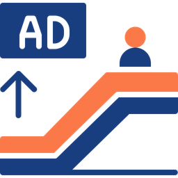 Escalator Ad  Icon