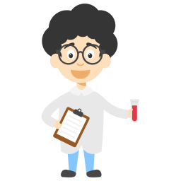 Cartoon Boy Scientist  Icon