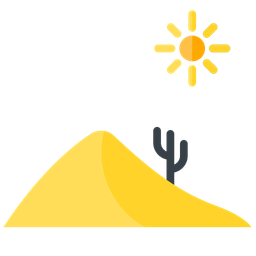 Desert  Arid Region  Icon