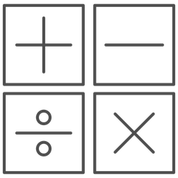 Decodificando símbolos matemáticos  Ícone