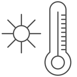 Extreme heat Heatwave conditions  Icon