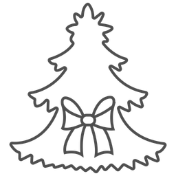 Christmas Tree Holiday Decor  Icon