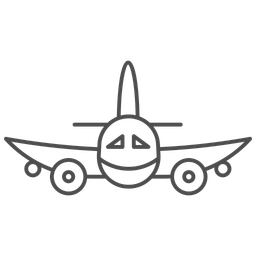 Airplane aircraft commercial  Icon