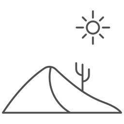 Região Árida do Deserto  Ícone