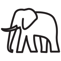 Elephant Pachyderm Wildlife  Icon