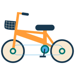 Bicycle flat illustration  Icon