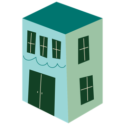 Building flat illustration  Icon